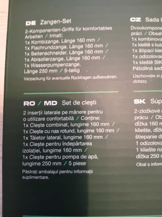 Set clești Parkside