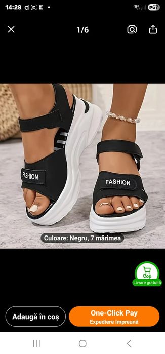 Sandale noi cu eticheta tip Fashion nr. 36(23cm la interior)