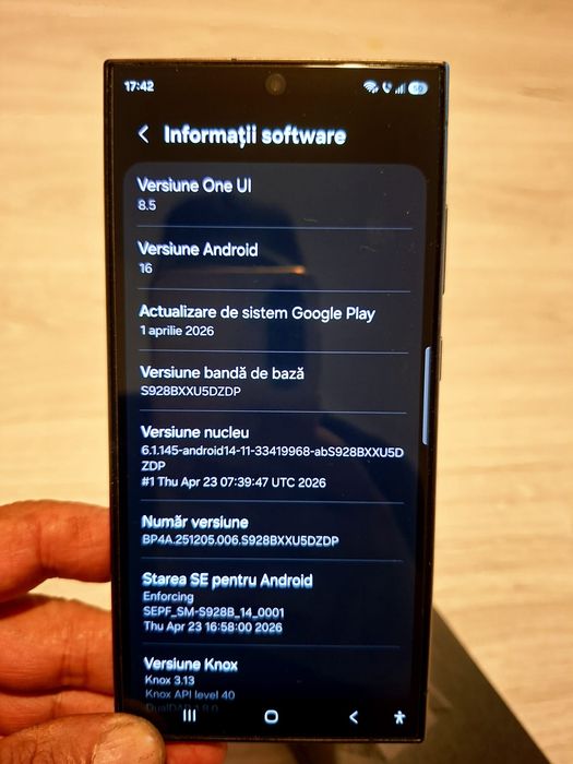 Vand Samsung S24Ultra(ca nou)la cutie ,256GB