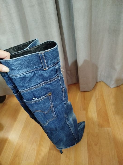 Дамски дънкови ботуши