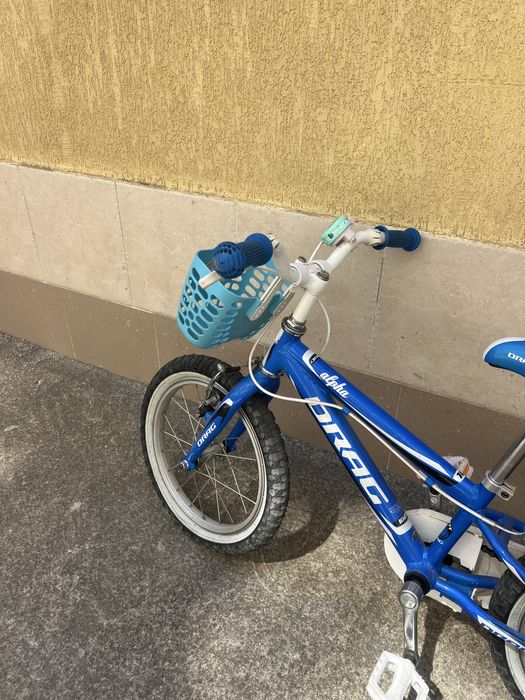 Детски велосипед Drag 14 Rush Син/Бял + каска