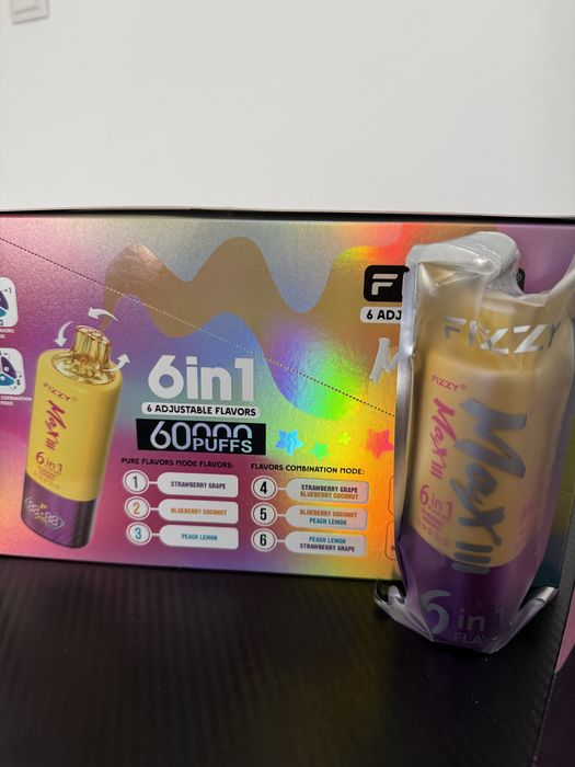Vape 60,000 6in1 pachet 4 reincarcabil