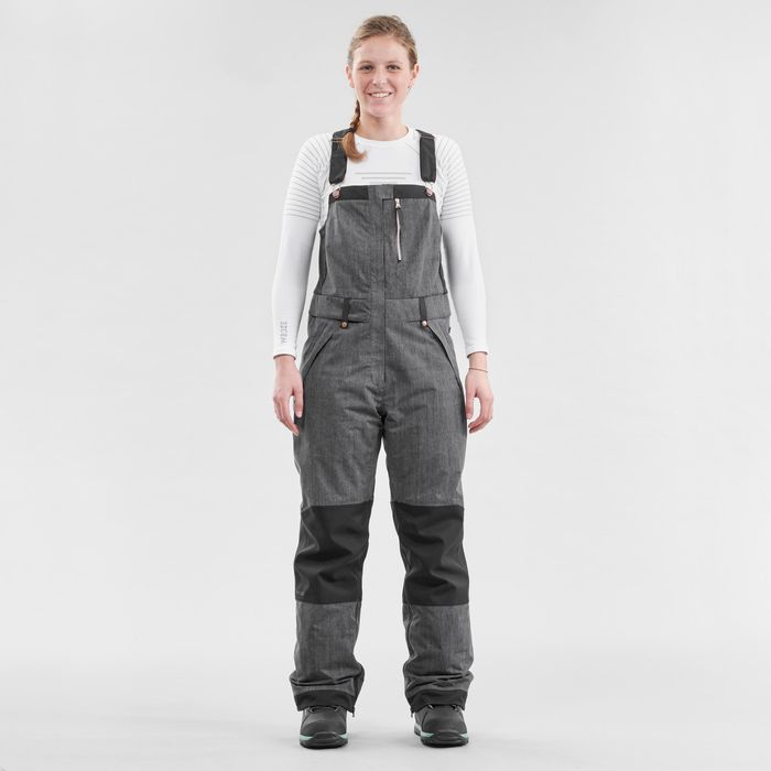 Salopetă snowboard/schi Bib 900 Negru - produs resigilat Decathlon