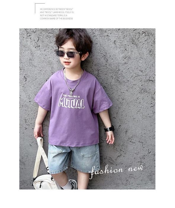 Стильный и удобный детский костюм из чистого хлопка, сделанный в Китае