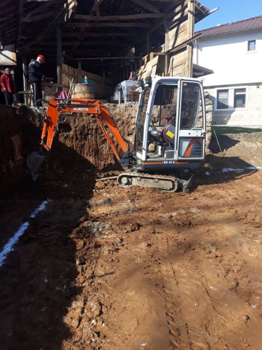 Изкопи с мини багер. Дренаж, водопровод и канализация.