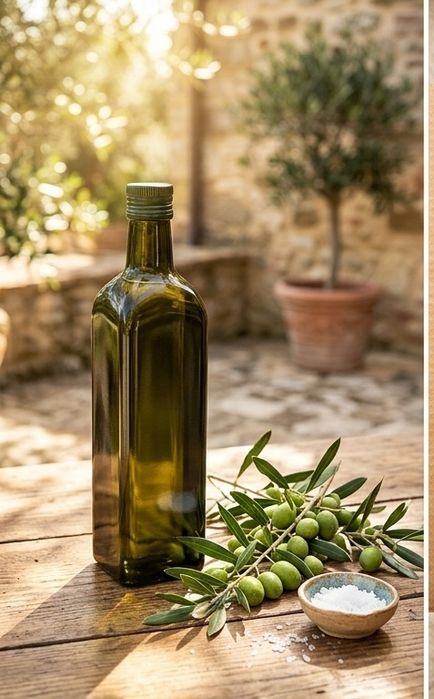 Ulei de măsline extravirgin din Sicilia – Producție proprie, presat la rece (0.75L)
