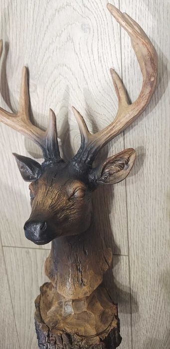 Нова Статуетка Елен - Трофей - Сувенир Еленче с Рога - 36см