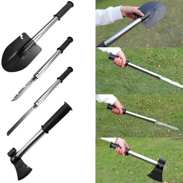 Туристический набор 4 в 1 (лопата, топор, пила, нож)