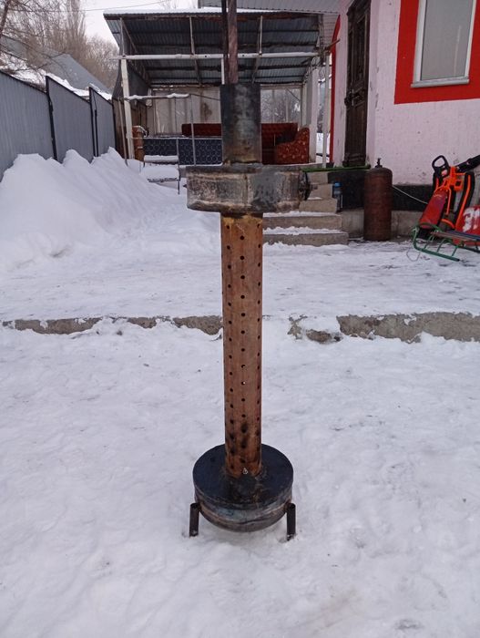 Буржуйка печь на отработке