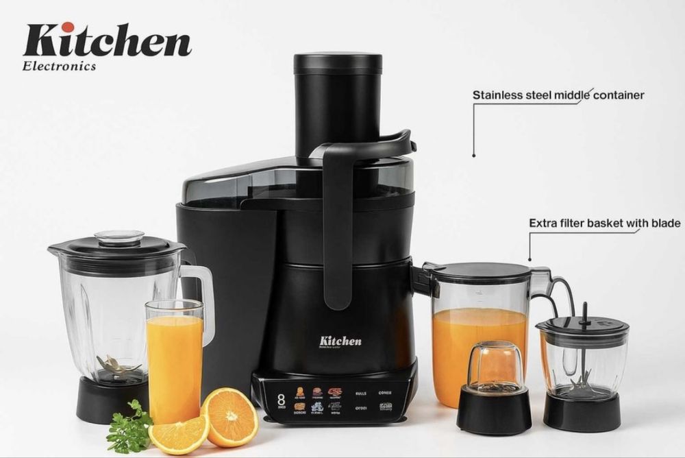 Электрический соковыжималка, блендер, кофемолка, чоппер Kitchen J-800