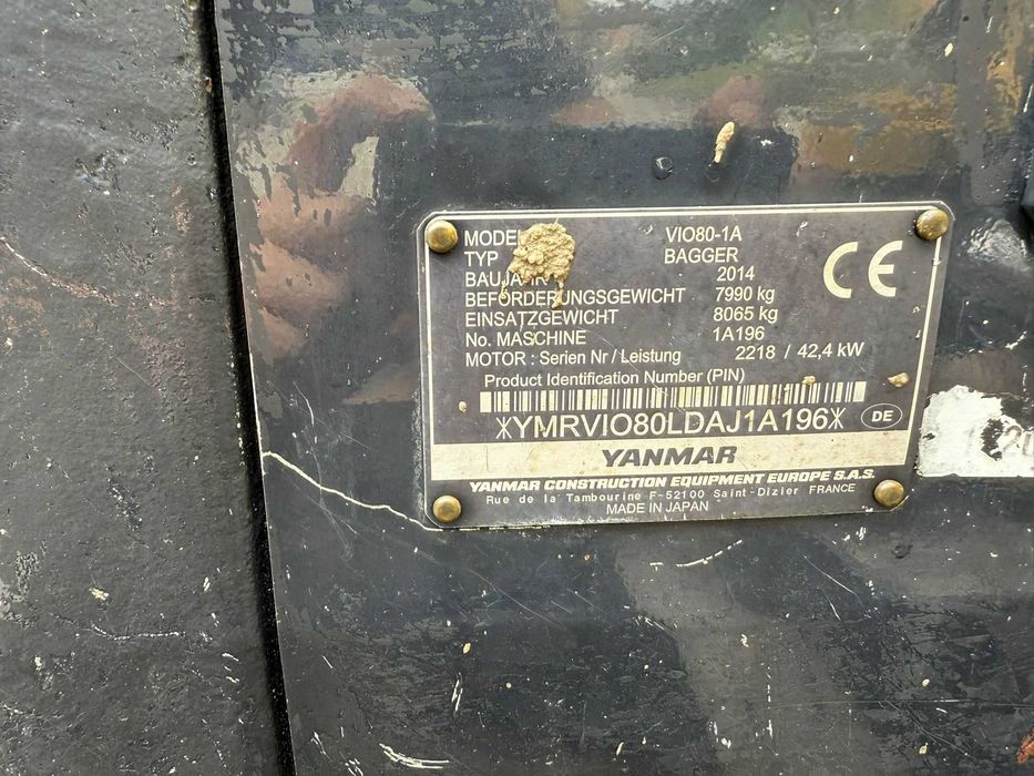 Excavator YANMAR VIO 8 T