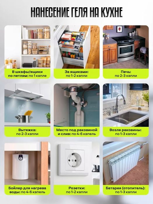 Адвион (Advion) Cockroach Gel Bait 30 мл гель от тараканов США