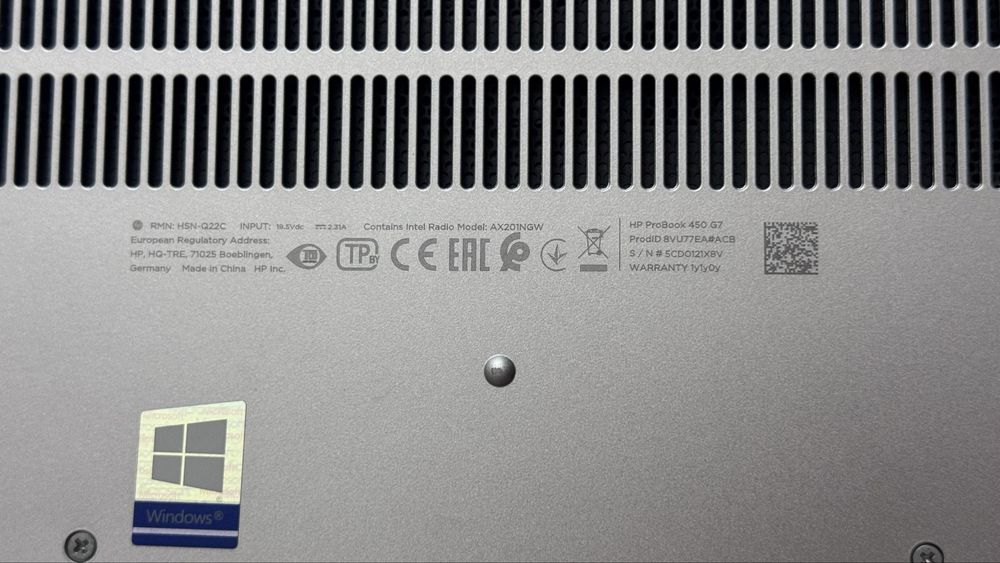 Ноутбук HP ProBook 450 G7