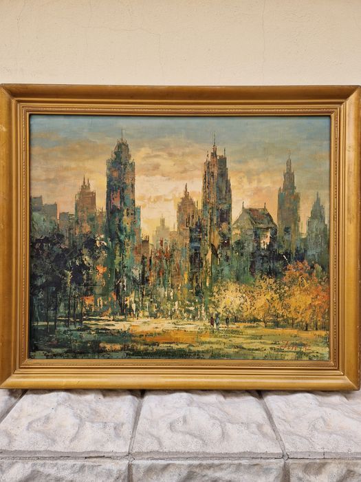 Страхотна авторска картина масло върху платно