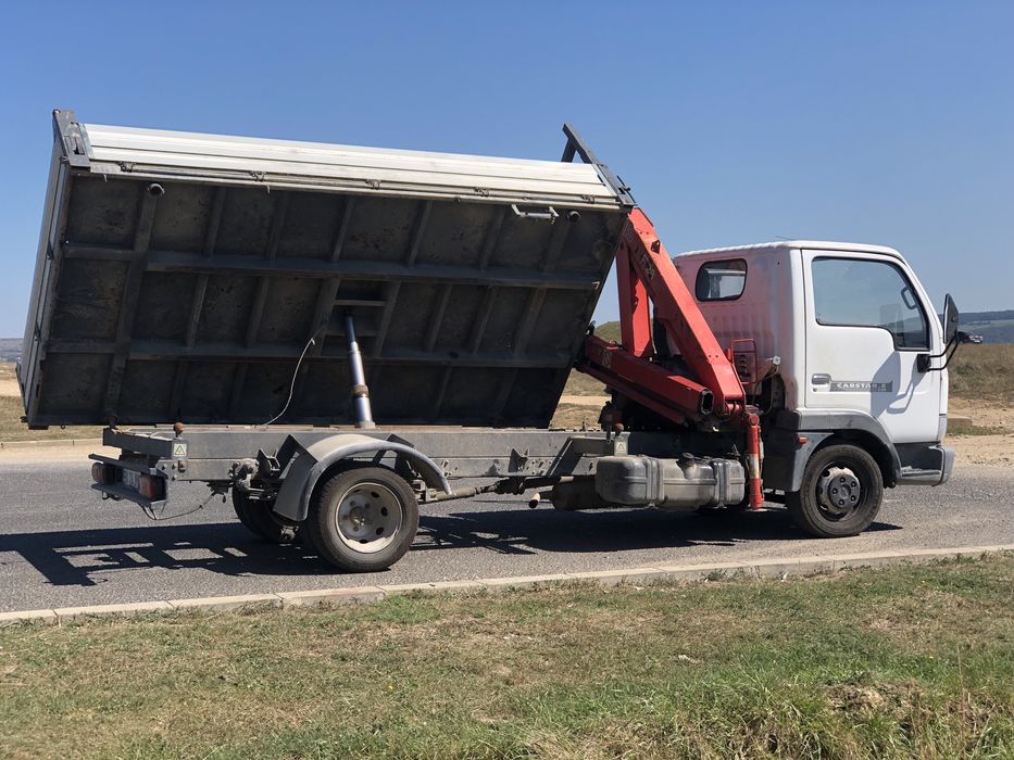 nisip sort pietris balast piatra moloz asfalt pamant Transport macara