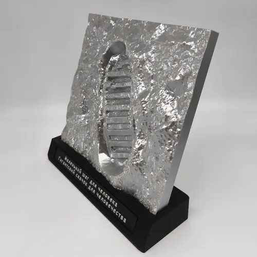 3d след на Луне, отпечаток ботинка астронавта