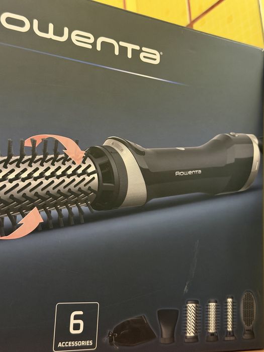 Perie rotativa Rowenta set cu uscator de par