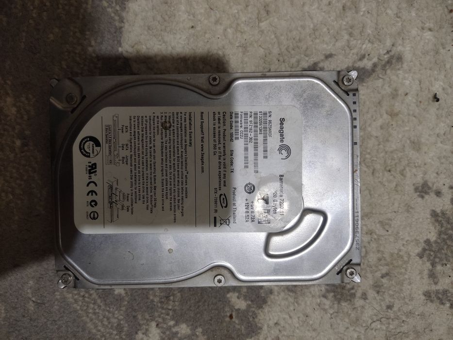 Жесткий диск HDD Seagate Barracuda 320GB 3.5" SATA