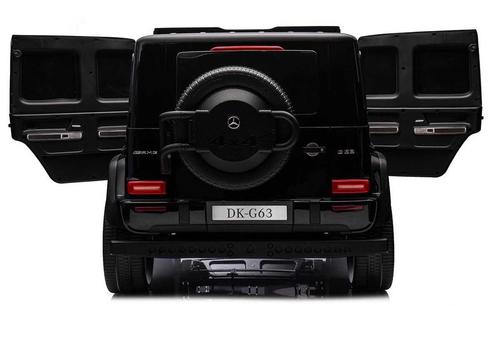 Двуместна джип G63 4X4 24V батерия,MP3, с меки гуми с Кожена седалка