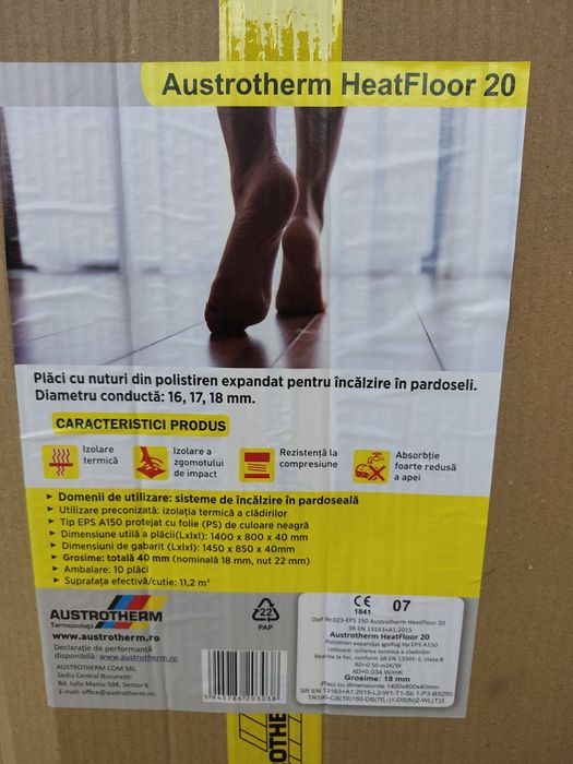 Purmo Pex Penta, placă cu nuturi, banda perimetrala