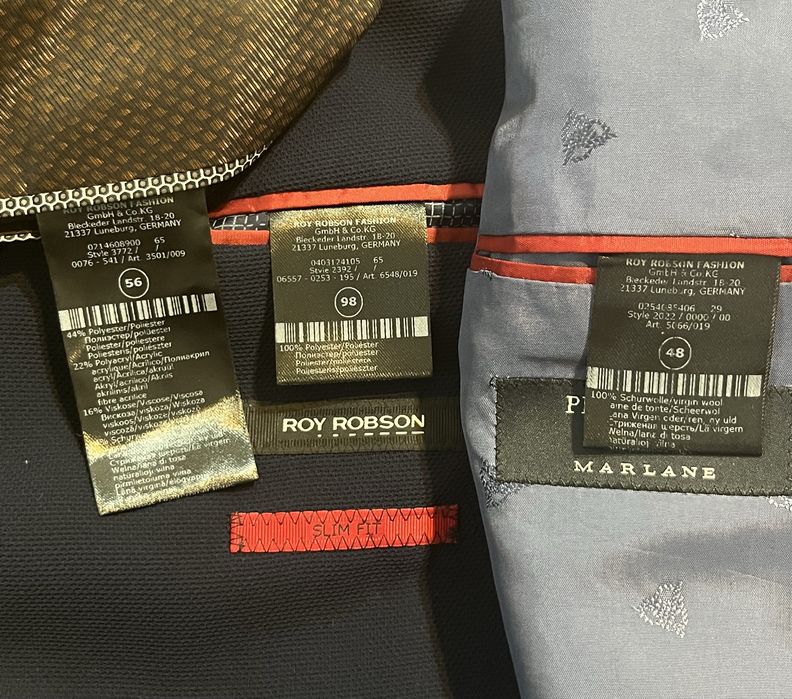 Пиджаки Roy Robson мужской