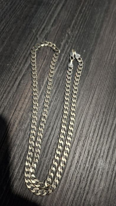 Златен Синджир Панцер Бяло Злато - 21.57гр 14к.