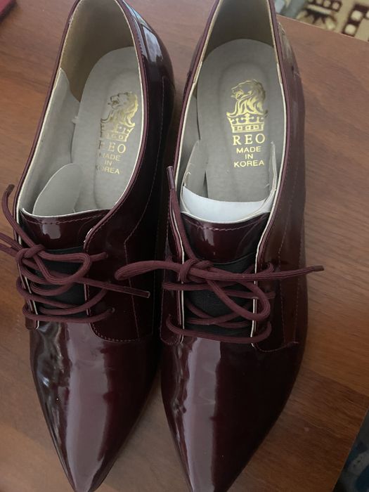 Лакированный туфли большой размер