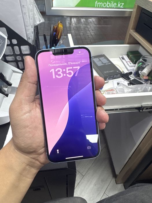 14 iphone 128GB Blue