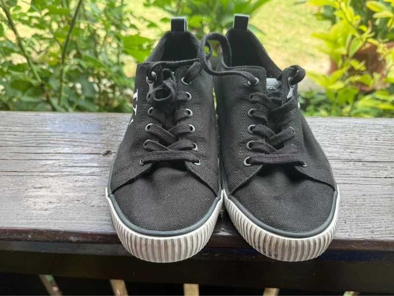 Pantofi Calvin Klein Jeans negri, canvas, mărimea 40