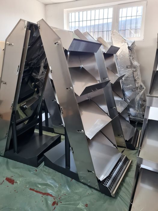 Количка за плодове и зеленчуци от неръждаема стомана