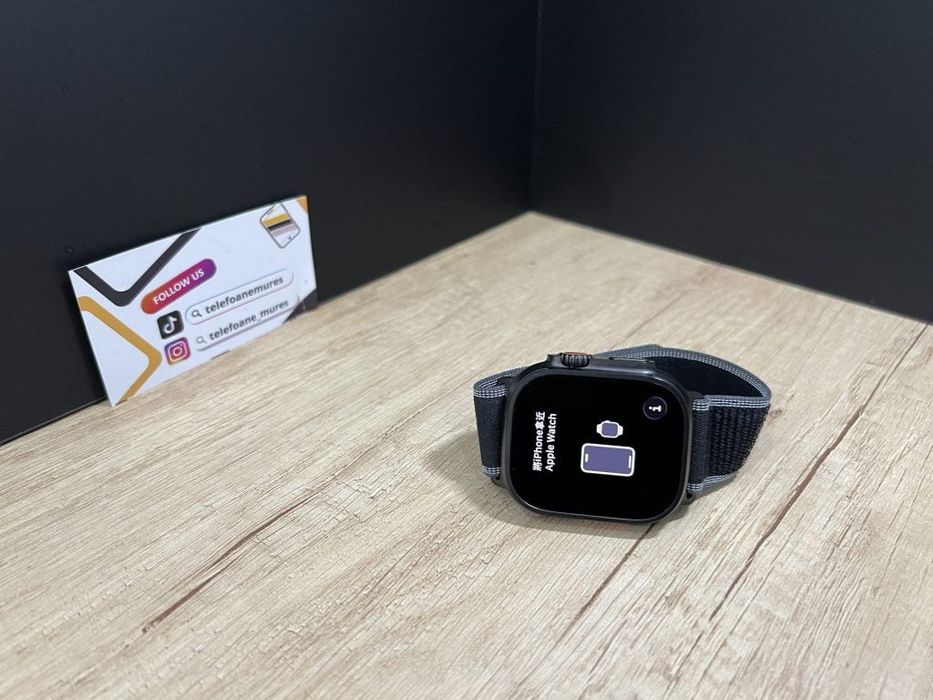 Apple Watch Ultra 3 49mm Black Titanium Second-Hand 2 ani garanție, Te