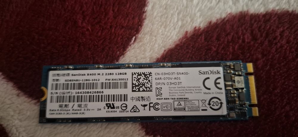 SSD M2 128 GB SanDisk