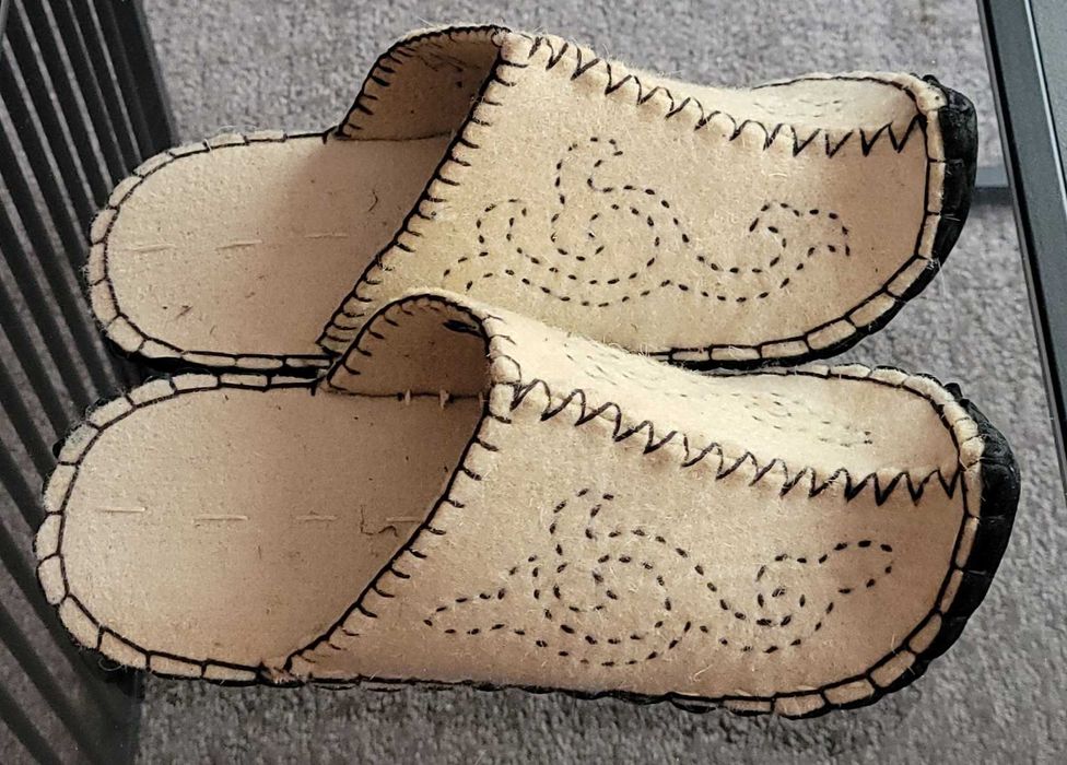 Уникални нови марокански традиционни чехли от вълна