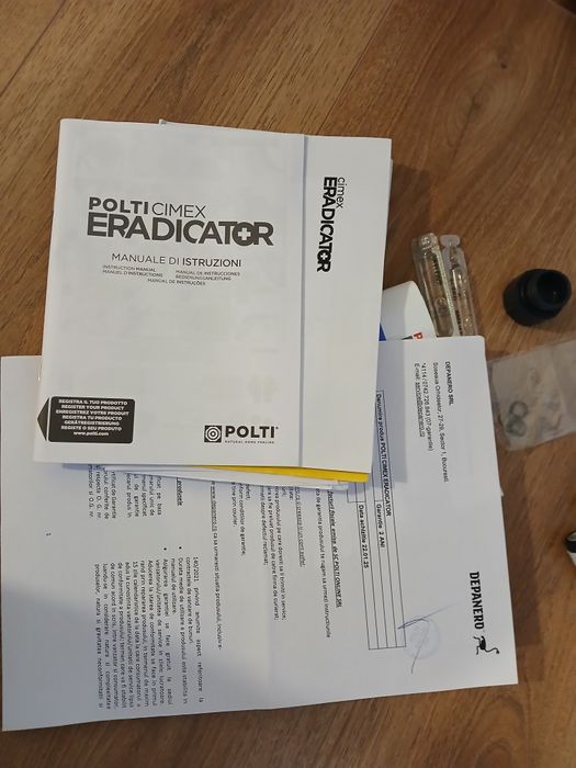 Aparat abur polti cimex eradicator și 7 flacoane HP med pt plosnite