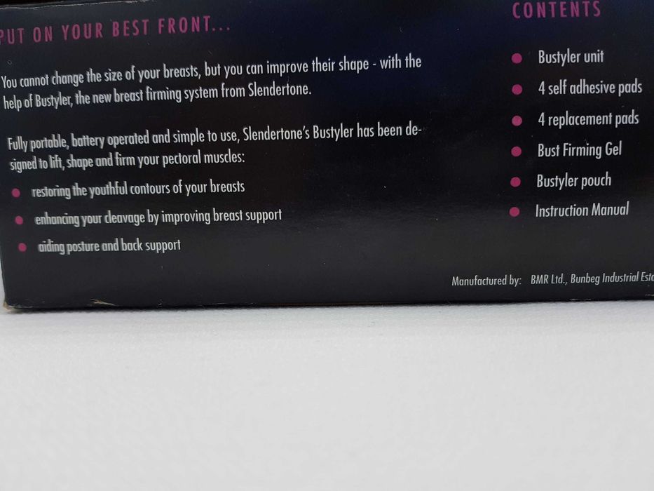 Slendertone model 340-sistemul bustyler, modelarea bustului/pieptului.