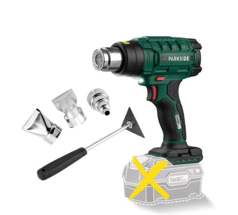 акумулаторен пистолет за горещ въздух Парксайд /Parkside