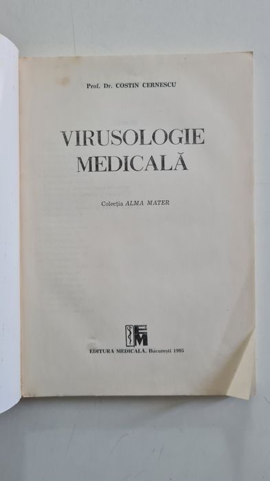 Virusologie medicala Costin Cernescu 1995
Publicata in 1995