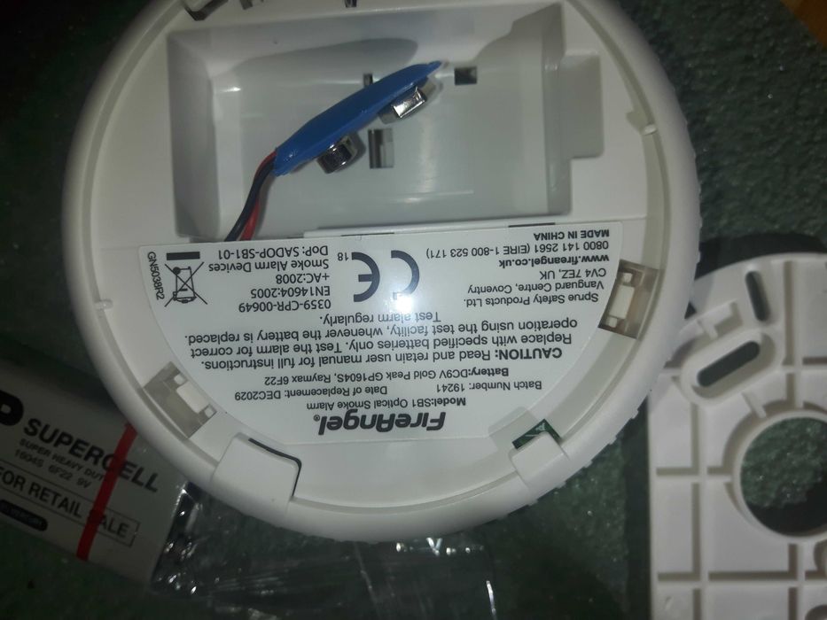 противо пожарна Аларма -FireAngel Optical/Smoke Alarm/Battery powered/ SB1-T  FireAngel Optical/Smoke Alarm/Battery powered/ SB1-T
