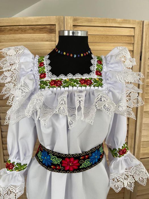 Camasa traditioanala de Maramures cu brau pentru femei