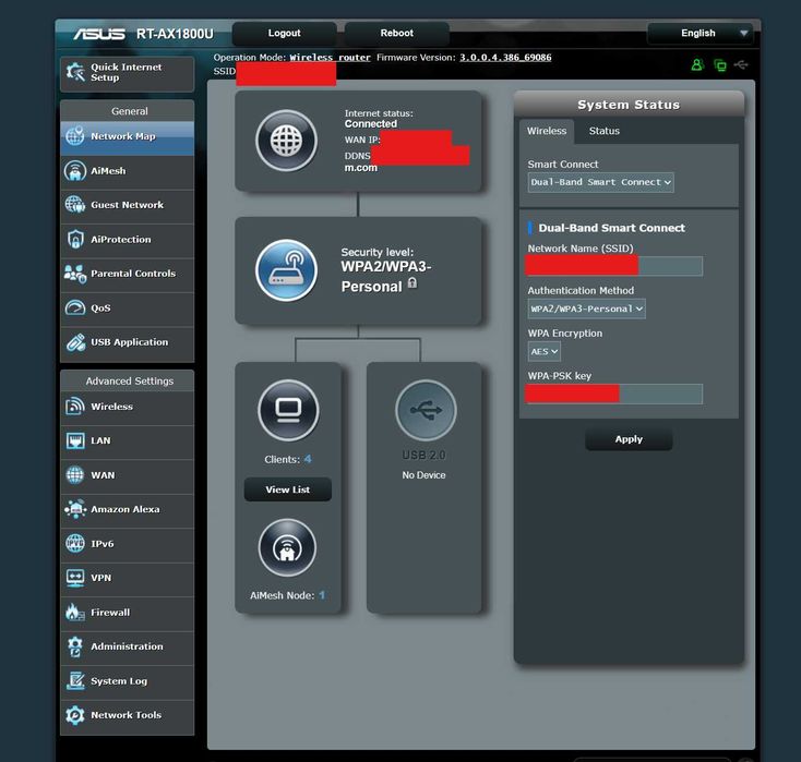Нови (RLD) ASUS RT-AX53U - AX1800 Рутери, Поддържат WIFI 6 стандарта