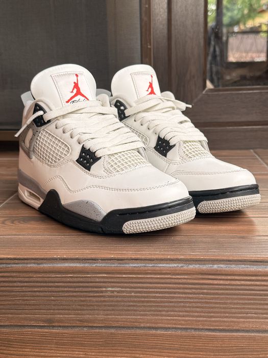 Jordan 4 white cement