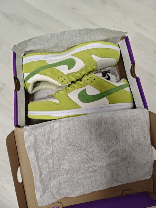 Adidasi Nike SB Dunk Low Green Apple