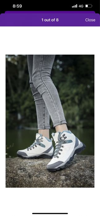 Теплые горные  кроссовки