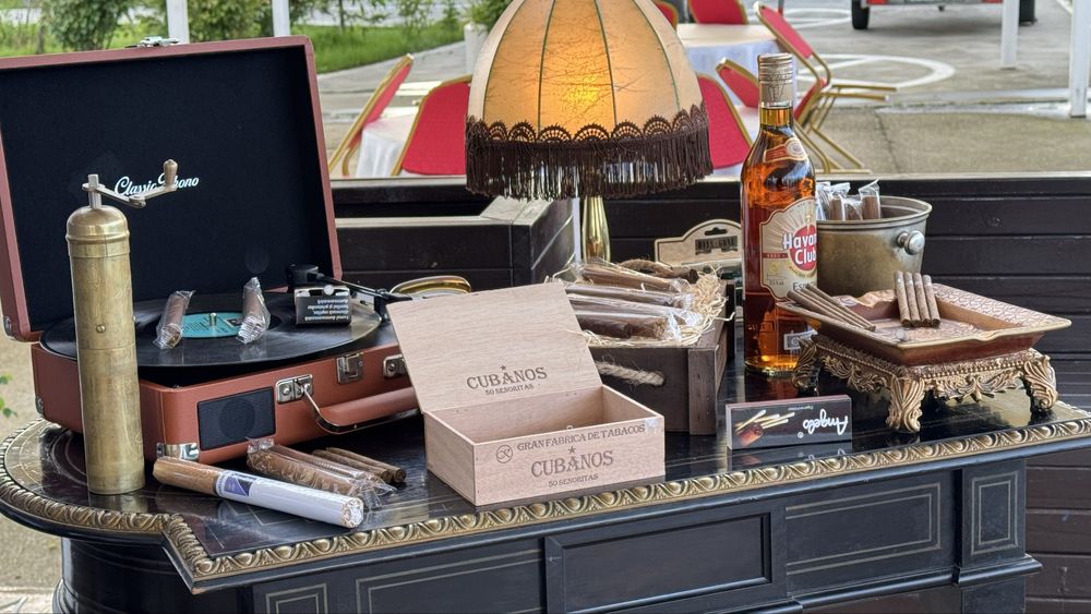 Masina baloane fum Selfie 360 Cabina Foto Oglinda Fum Greu Cigar Bar