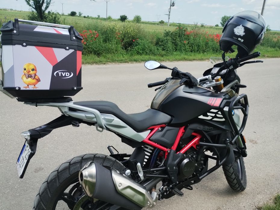 BMW 310 GS, an fabricatie 2023, garantie 2028, crash bar, parbriz.