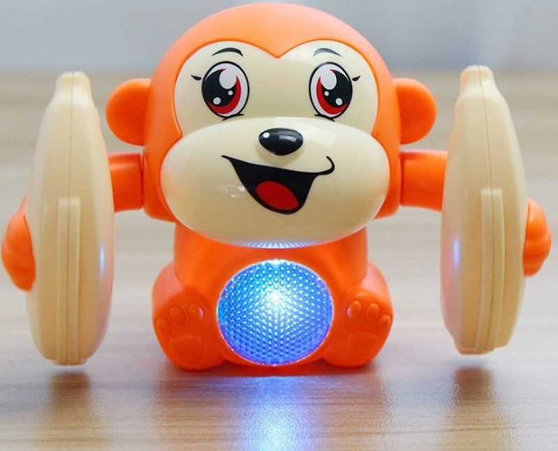 Бебешка играчка търкаляща се маймунка