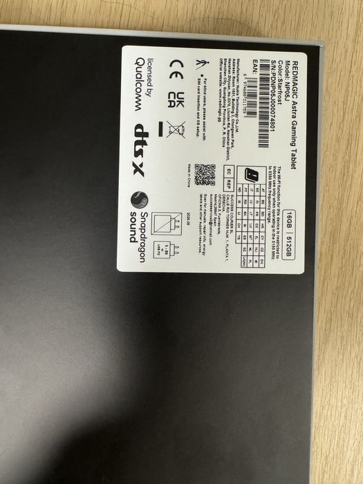 Astra RedMagic Tablet 512GB / 16GB RAM – nouă, sigilată,