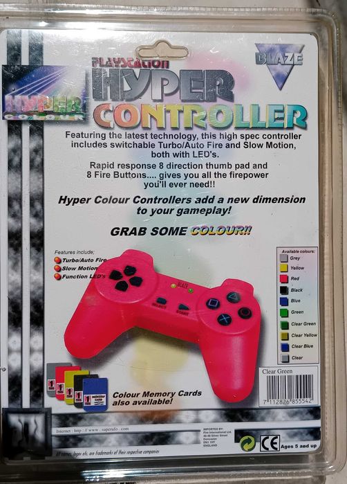 Нов Ретро Джойстик Blaze Hyper Controller за PS1 (Неразпечатан).