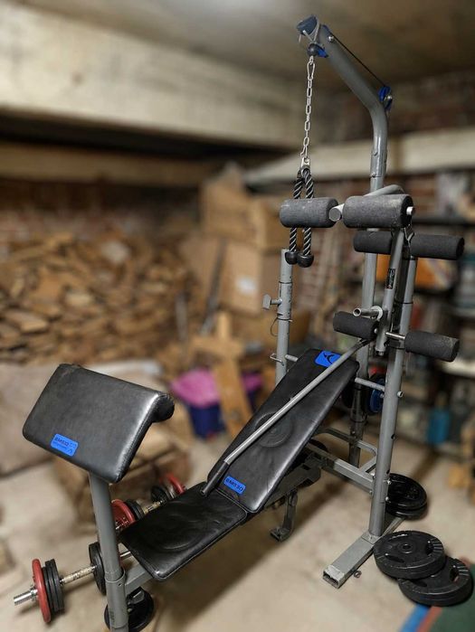 banca multifuncțională set de fitness Decathlon Domyos BM 530