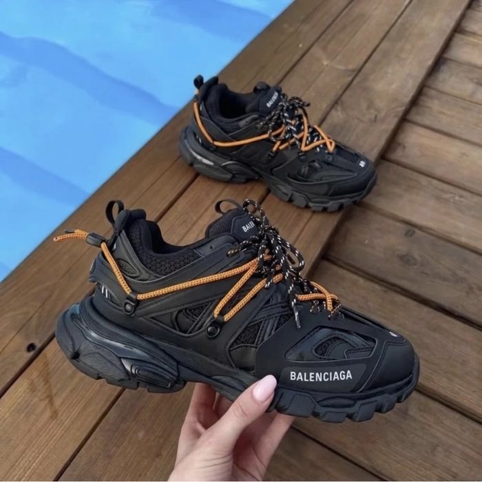 Balenciaga Track – Black & Orange